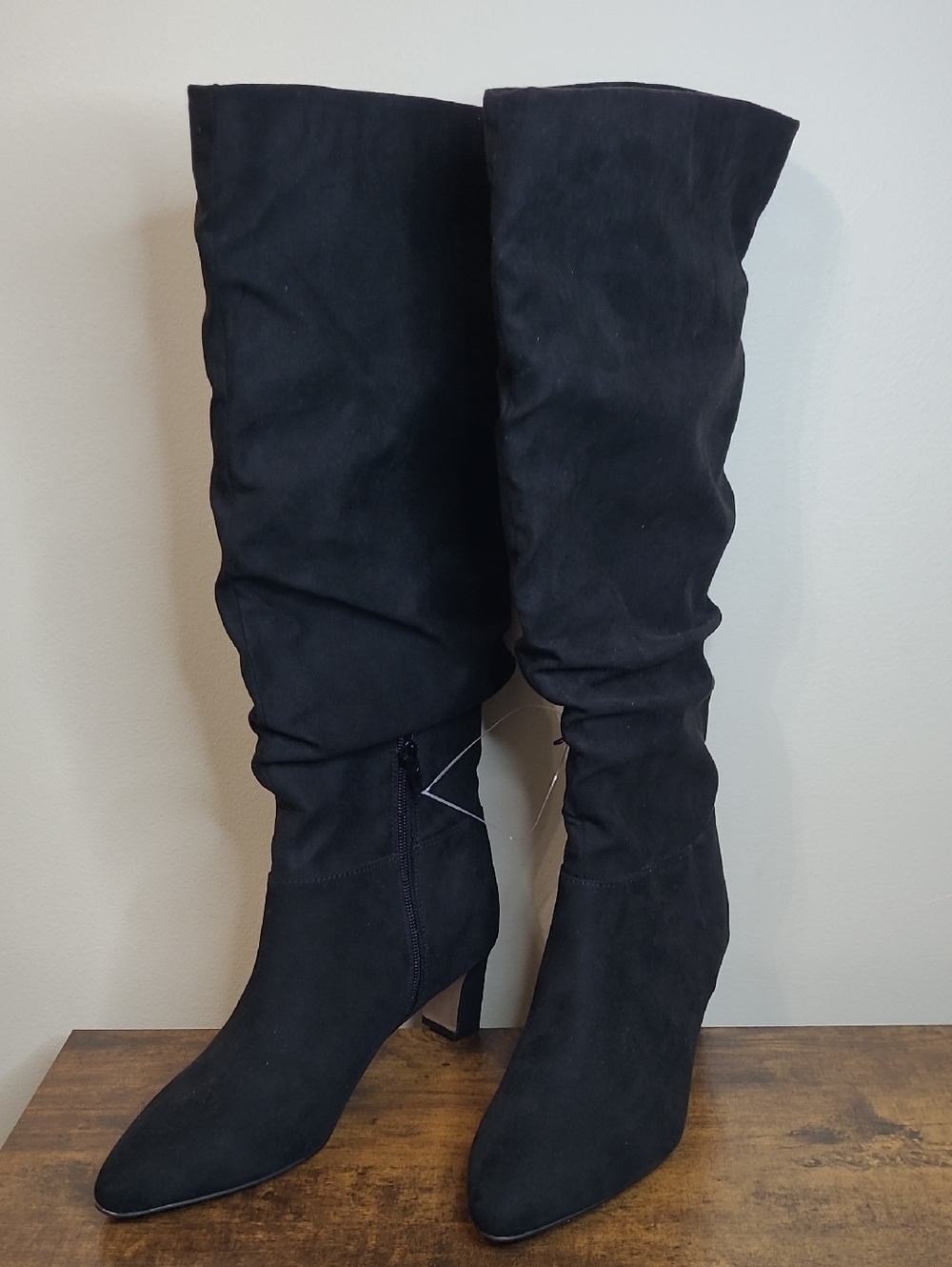 NWOT Kensie Black VIVI Pointed Toe Heeled Boots size 8.5